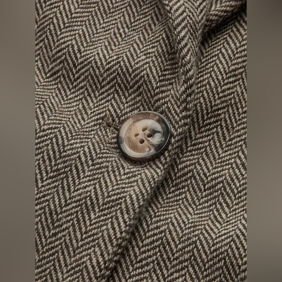 COMMENSE Large 3d flower single button tweed blazer - Picture 4 of 6